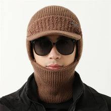 Load image into Gallery viewer, Men Balaclava Hat Full Cover Style Winter Hat Outdoor Windproof Knitted Hat Winter Keep Warm Beanie Cap