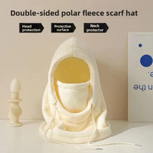 Load image into Gallery viewer, Winter Warm Face Mask Double-sided Cold Proof Cycling Hat Scarf Mask Fleece Inner Thicken Integrated Scarf