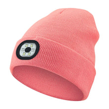 Load image into Gallery viewer, Creative 6 LED Beanie Hats, Unisex Winter Warm Hat for Night Riding fishing Warm Knit Caps Flashlight Head Lamp Cap,washable