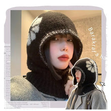 Load image into Gallery viewer, Cold proof Knitted Balaclavas Ear Protection Windproof Headgear Masked Cap Neck Warmer Beanie Hat Warm Neck Protection