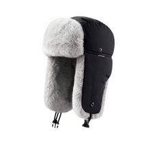Load image into Gallery viewer, Outdoor Winter Men's Lei Feng Cap Waterproof Warm Pilot Ski Hat Thickened Fleece Lined Ear Protection Hat Hunter Hat