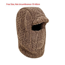 Load image into Gallery viewer, New Warm Scarf Mask Integrated Hat Windproof Coldproof Pullover Cap Polar Fleece Ear Protection Hat for Outdoor Cycling Skiing