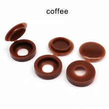 Load image into Gallery viewer, 100pcs/bag Plastic Self Tapping Screw Bolt Nail Nut Decorative Cap Protective Cover Hide Foldable Hinged for Furniture Car