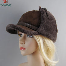 Load image into Gallery viewer, Hot High Quality Real Fur Hat Lamb Wool Winter Bomber Hats For Women Earflaps Luxury Autumn Warm Ushanka Russian Hat Snow Cap