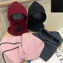 Load image into Gallery viewer, Winter Thermal Fleece Hat Hooded Outdoor Windproof Cold Warm Skiing Sport Men Women Neck Warmer Cycling Face Mask Masked Caps