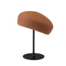 Load image into Gallery viewer, Retro Flight Attendant Ball Hat Women's 100% Wool Felt Beret Party Charming Hat Wedding Cocktail Party Medicine Box Hat