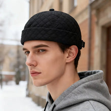 Load image into Gallery viewer, Fashion Winter Warm Bucket Hat Fleece-lined Thick Beanie Cap Solid Color Brimless Melon Skin Tide Hats