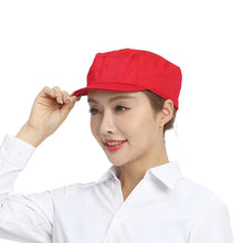 Load image into Gallery viewer, Comfortable Breathable Top Mesh Work Hat Washable Dust-proof Chef Hat Durable Cooking Hygienic Cap Food Processing