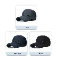 Load image into Gallery viewer, New Middle-Aged and Elderly Winter Windproof, Cold-Proof and Warm Baseball Cap With Ear Protection and Thickened Peaked Cap