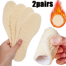 Load image into Gallery viewer, Insole Natural Lamb Fleece s Men Women Winter Keep Warm Soft Wool Thicken pad Cashmere s Insert Thermal Pads shoe pads