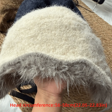 Load image into Gallery viewer, Fashion Bomber Hat Thicken Ear Protection Pilot Cap Solid Color Winter Warm Outdoor Cycling Hat