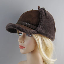 Load image into Gallery viewer, Hot High Quality Real Fur Hat Lamb Wool Winter Bomber Hats For Women Earflaps Luxury Autumn Warm Ushanka Russian Hat Snow Cap