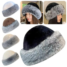 Load image into Gallery viewer, New Warm Fluffy Fur Bucket Hat Thicken Fisherman Hat Soft Ear Protection Panama Cap Winter