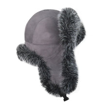 Load image into Gallery viewer, 2025 New Men's 100% Natural Fake Fox Fur Bomber Hats Winter Russian Man Warm Faux Fox Fur Hat Male Fake Fur Caps