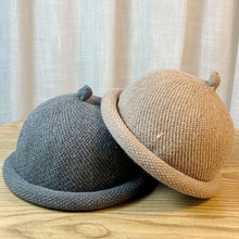 Load image into Gallery viewer, Fashion Solid Color Knitted Melon Skin Hats with Short Brim Keep Warm Knitted Hat Skull Cap Winter
