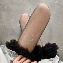 Load image into Gallery viewer, Breathable High Waist Shiny Stockings Ultra-Thin Sequin Flash Korean Pantyhose Highly Elastic Sexy Tights Stage Performance