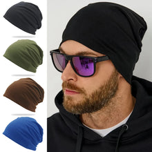 Load image into Gallery viewer, Autumn and winter men's brimless cold hat, elastic hat, universal size, suitable for outdoor and home use
