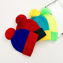 Load image into Gallery viewer, Fashion Color Matching Knitted Hat Elasticity Warm Beanies Cap Windproof Casual Pullover Cap Unisex