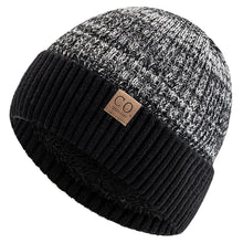 Load image into Gallery viewer, New Unisex Two-Tone Winter Hats Add Fur Lined Men And Women Fashion Warm Beanie Cap Casual Winter Knitted Hats