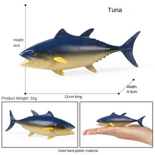Load image into Gallery viewer, 3 Pcs/set Science and Education Marine Animal Model Solid Bluffin Tuna Tuna Children's Cognition Toy Decoration