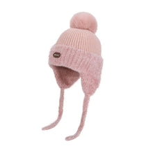 Load image into Gallery viewer, 3-10Y Boys & Girls Warm Winter with Soft Lining Cozy Outdoor & Casual Plush Bear Hooded Hat - Cute Cartoon Bear Ears,