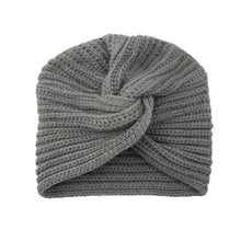 Load image into Gallery viewer, Fashion Accessories Twist Knitted Turban Hat Cross Wrap Head Warm Wool Turban Cap Bonnet Design Women's Headwear Girls