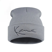 Load image into Gallery viewer, High Quality Woolen Letter Knit Hat Keep Warm Ear Protection Winter Autumn Hats Ladies Casual Cap for Woman/Men