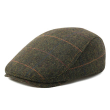 Load image into Gallery viewer, Men's Herringbone Flat Ivy Newsboy Hat Wool Blend Gatsby Cabbie Cap Winter Outdoor Hunting Cap