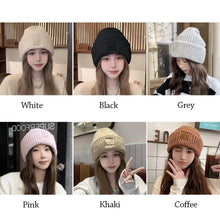 Load image into Gallery viewer, Winter Warm Knitted Beanies Windproof Solid Color Knitted Cap Unisex Ear Warmer Cap Men
