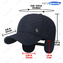 Load image into Gallery viewer, New Winter Trucker Cap Windproof Cold-Proof Warm Earmuffs Fleece Lined Thickened Baseball Caps Dad Hat Duckbill Hats
