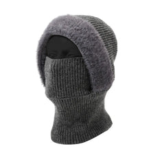Load image into Gallery viewer, Fashion Winter Pullover Hat Knitted Warm Scarf Integrated Hat Windproof Thickened Ski Cycing Mask All-in-one Skullcap