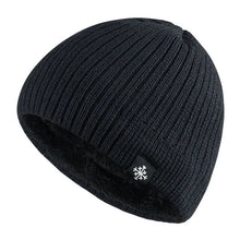 Load image into Gallery viewer, Autumn and winter thick wool blended knitted men's and women's hats are suitable for windproof and warm outdoor wear in winter