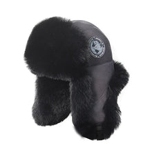 Load image into Gallery viewer, 2025 New Men's 100% Natural Fake Fox Fur Bomber Hats Winter Russian Man Warm Faux Fox Fur Hat Male Fake Fur Caps