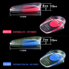 Load image into Gallery viewer, Insole 1 Pair gel silicone Men Women whole Cushion s soles relief foot pain Spur Support pad High Heel Inserts shoe pads