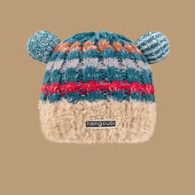 Load image into Gallery viewer, New Style Cartoon Bear Ears Winter Warm Cap Windproof Cold-proof Knitted Hat Ear Protection Retro Warm Hat Outdoor