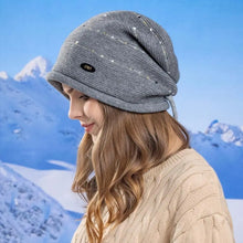 Load image into Gallery viewer, Casual Warm Winter Knitted Hat Soft Thickened Bonnet Short Brim Windproof Beanies Outdoor