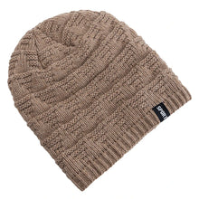 Load image into Gallery viewer, Unisex Fashion Beanie Hat Plush Fur Lined Hats For Men Women Keep Warm Knitted Hat Fashion Solid Ski Sports Winter Cap