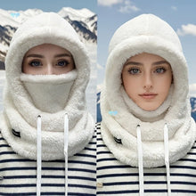 Load image into Gallery viewer, New Warm Integrated Scarf Mask Hat Windproof Coldproof Hooded Hat Polar Fleece Balaclava Autumn and Winter