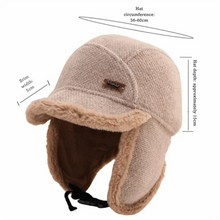 Load image into Gallery viewer, Casual Windproof Winter Hat Velvet Lining Warm Earflaps Hat Thickened Russian Hat For Women