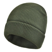 Load image into Gallery viewer, Soft Winter Beanie Waterproof Coating Solid Color Fishing Hat Windproof Fleece Lined Knit Cap Winter Season for Men and Women