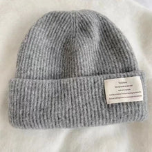 Load image into Gallery viewer, Casual Solid Color Winter Knitted Hat Thick Warm Windproof Beanie Cap Ear Protection Soft Crochet Bonnet Hat