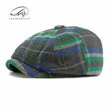 Load image into Gallery viewer, Autumn Winter Men's Newsboy Hat Wool Blend Male Beret Men And Women England Gatsby Retro Hat Driver Flat Cap
