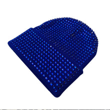 Load image into Gallery viewer, Y2K Versatile Beanie Hat Stretchy Crimping Windproof Rhinestone Knitted Cap Warm Shiny Ski Caps for Men and Women