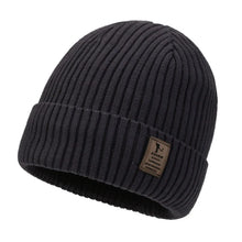 Load image into Gallery viewer, 1pc Winter Warm Beanie Knitted Cap Large Brim,Solid Color, Versatile Unisex Style,Plush Lining for Winter,Suitable for Adults
