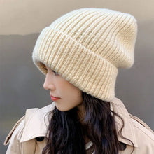 Load image into Gallery viewer, Fashion Winter Warm Hats for Women Casual Stacking Knitted Bonnet Caps Men Hats Solid Color Hip Hop Unisex Female Beanies