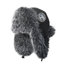 Load image into Gallery viewer, 2025 New Men's 100% Natural Fake Fox Fur Bomber Hats Winter Russian Man Warm Faux Fox Fur Hat Male Fake Fur Caps