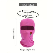 Load image into Gallery viewer, High Quality Rose Printed Balaclava Hat Windproof Sun UV Protection Ski Mask Women Men Hood Outdoor Cycling Scarf Supplies New