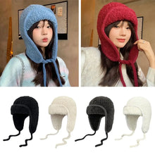 Load image into Gallery viewer, Fashion Teddy Fleece Winter Hat Warm Ear Protection Bonnet Caps Casual Windproof Woolen Crochet Bonnet Outdoor