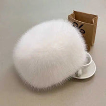 Load image into Gallery viewer, Smooth Mongolian Fluffy Hat Thickened Fur Round Top Warm Bucket Hat Fluffy Texture Ear Protection Winter Hat Cold Weather