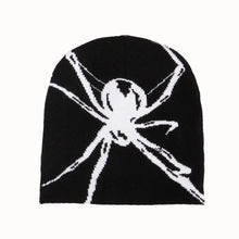 Load image into Gallery viewer, 1PC Fashion Knitting Spider Web Design Hat for Men Women Pullover Pile Cap Y2k Goth Warm Beanie Hats New Hip-hop Street Cap